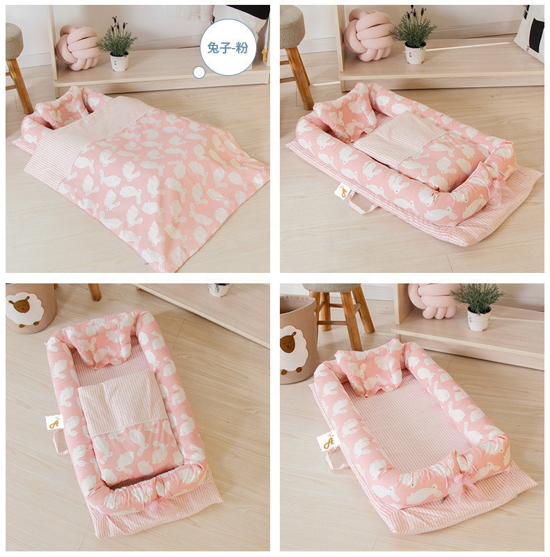 Amiami Newborn Crib Bed Set Infant Bed Baby Nest W