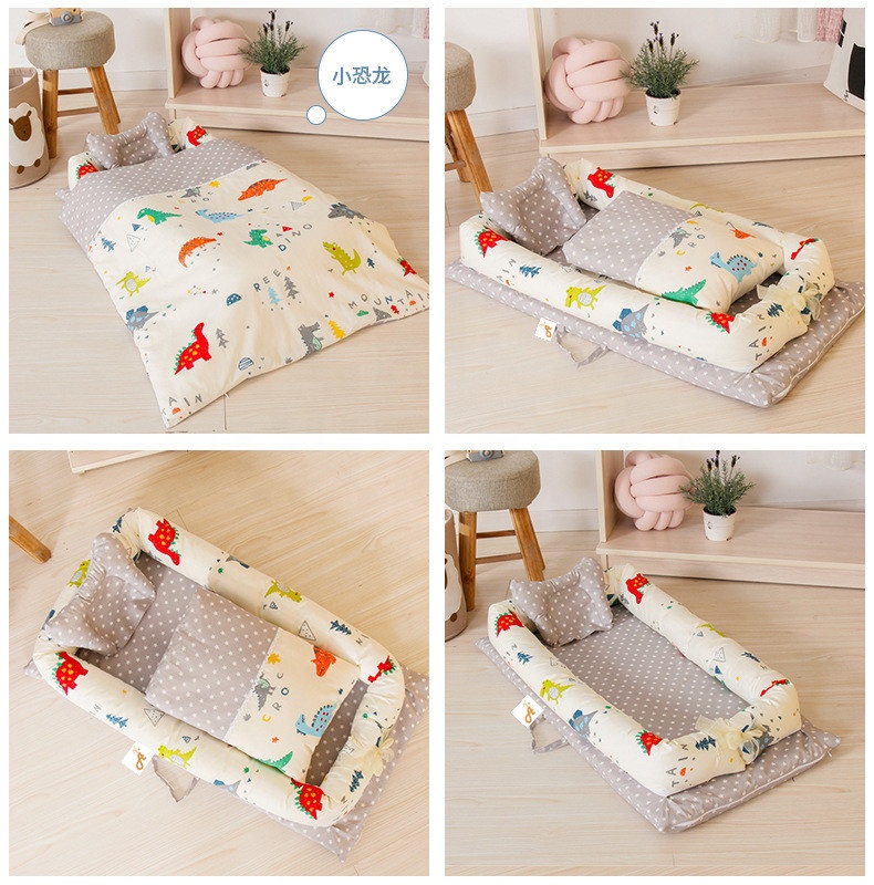 Amiami Newborn Crib Bed Set Infant Bed Baby Nest W