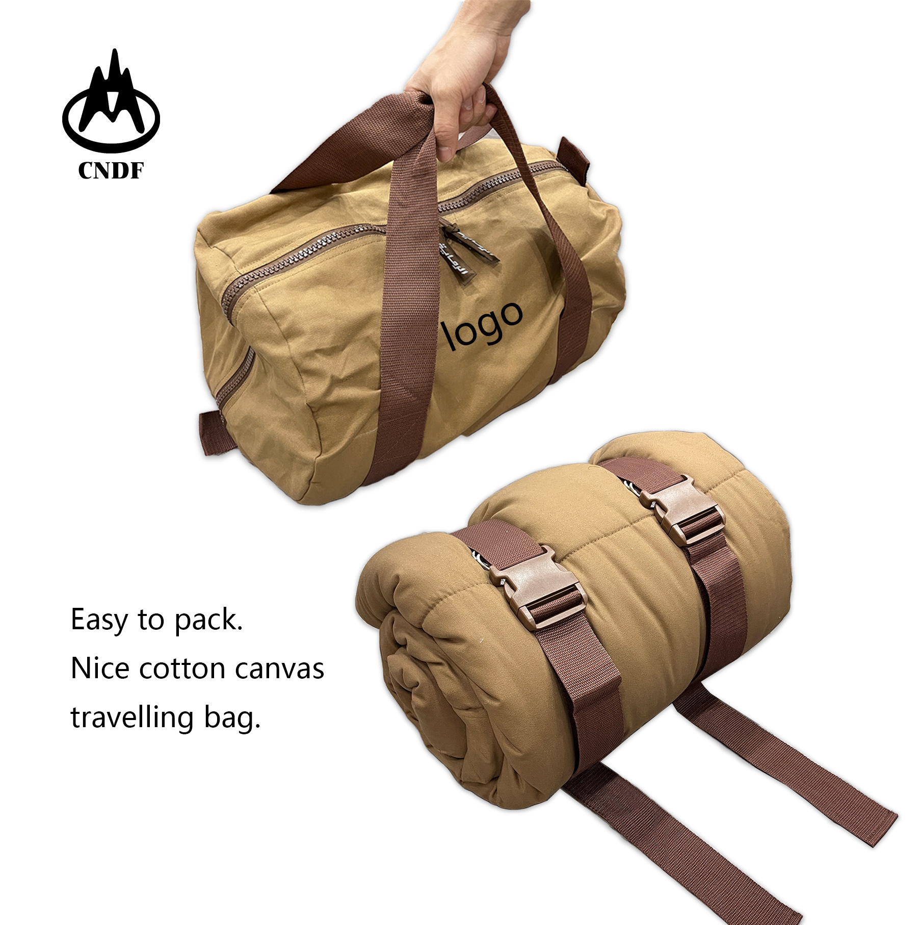 High Grade 3kg Cotton Canvas Sleeping Bag for Chil