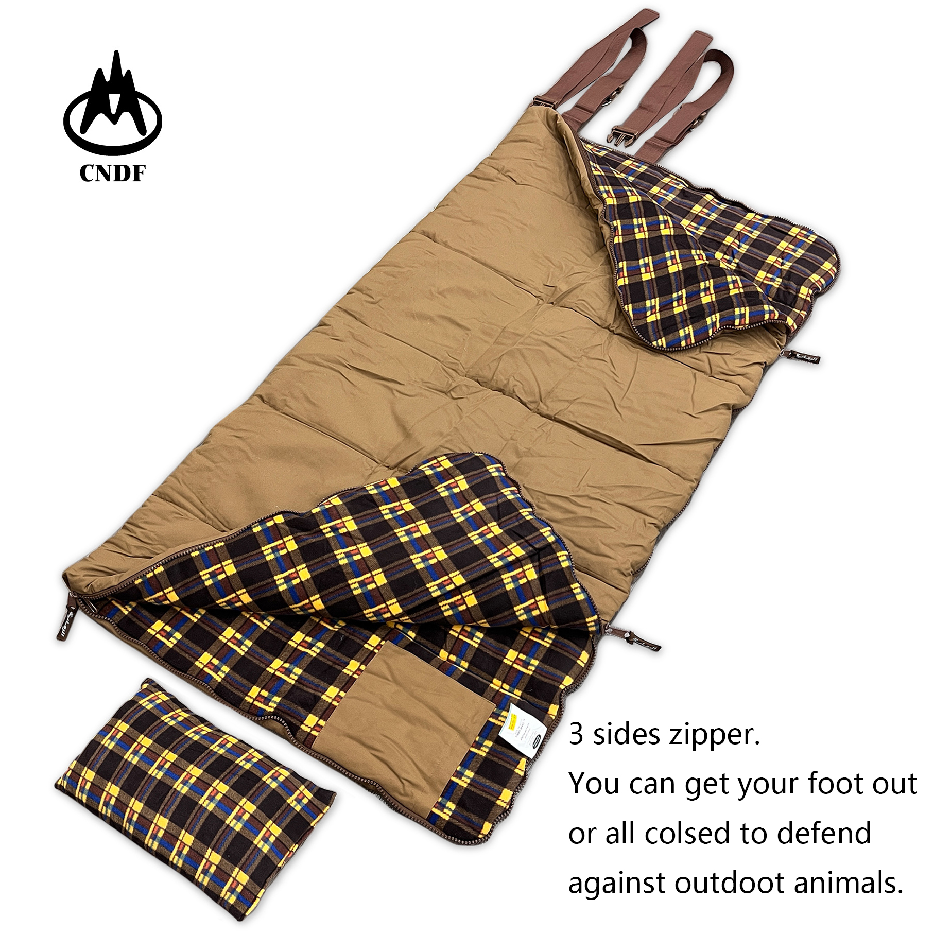High Grade 3kg Cotton Canvas Sleeping Bag for Chil