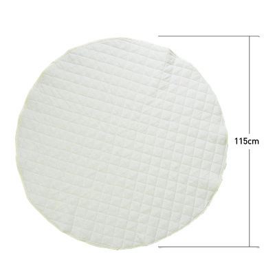 Washable Hemp Linen Round Bebe Alfombra Baby Crawl