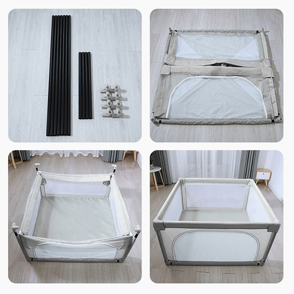 High quality Folding Gray Portable Kids Playpen st