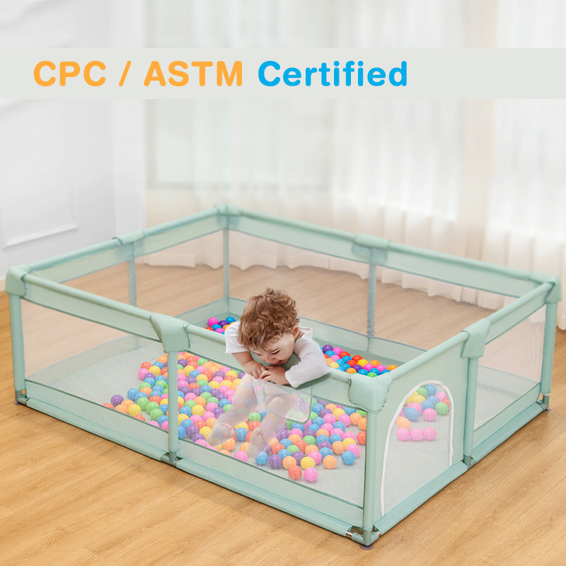 Baby Playpen Extra Large Infant Playard with Gates