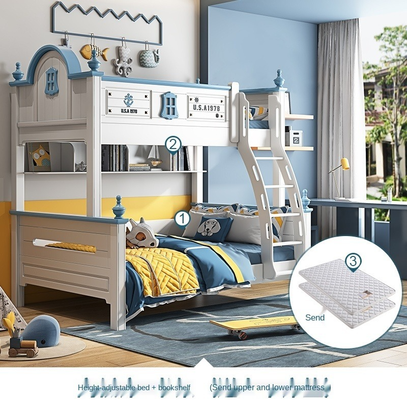 boys mother bed slide up and down the American mother and child bed teen high and low bunk Children'