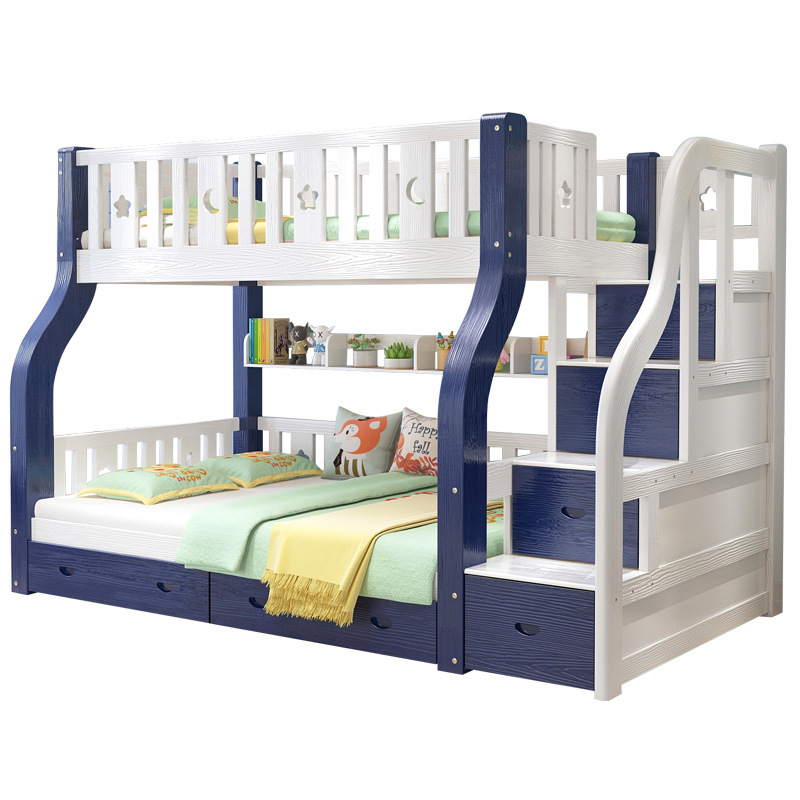 AJJ DX-131 All solid wood high and low bunk  multifunctional children's bed and bunk bed