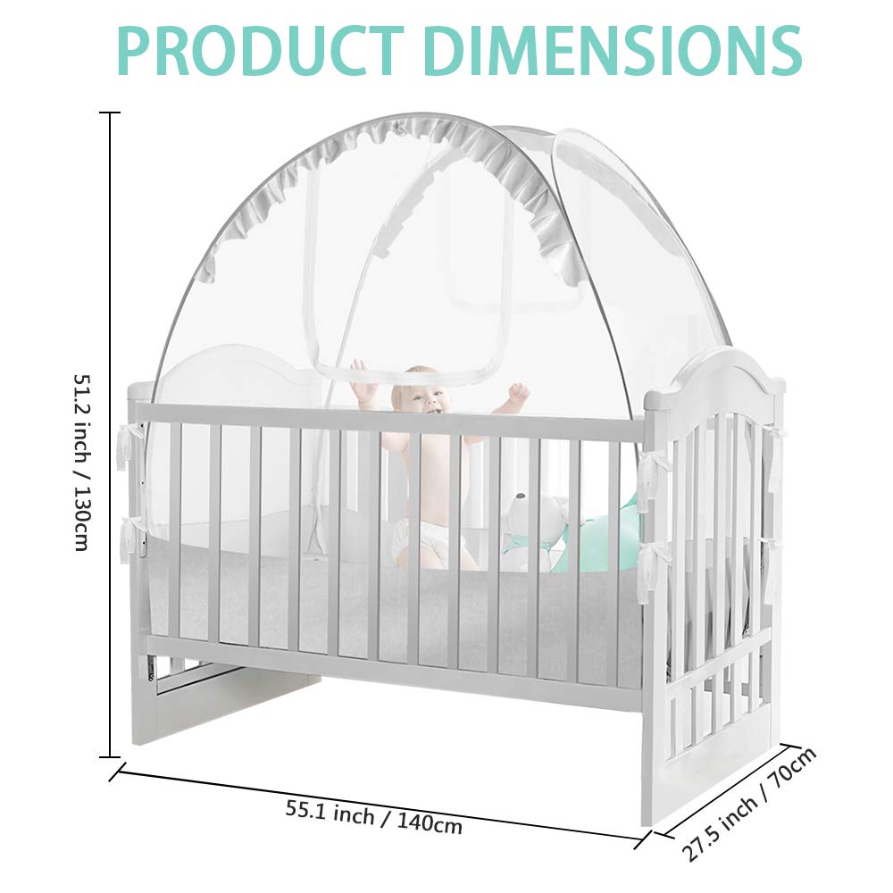 Hot Sale Baby Crib Safety Mesh Cover Toddler Porta