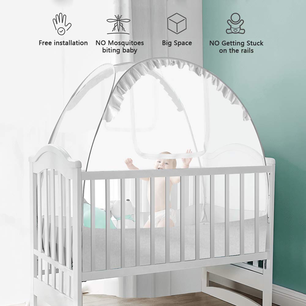 Hot Sale Baby Crib Safety Mesh Cover Toddler Porta