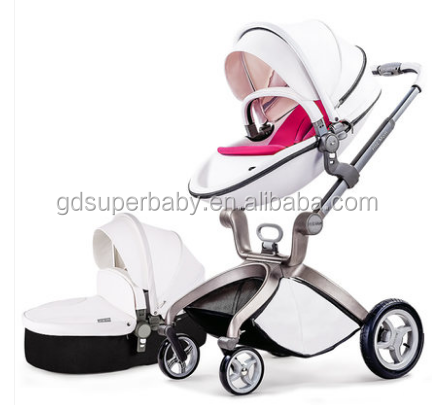 HOT MOM High Landscape Baby Stroller 2in1 3in1 Easy Folding Portable Baby Walker 360 Universal Wheel