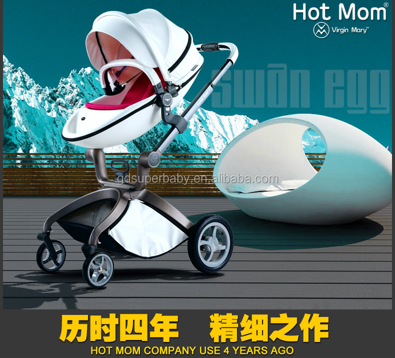 HOT MOM High Landscape Baby Stroller 2in1 3in1 Easy Folding Portable Baby Walker 360 Universal Wheel