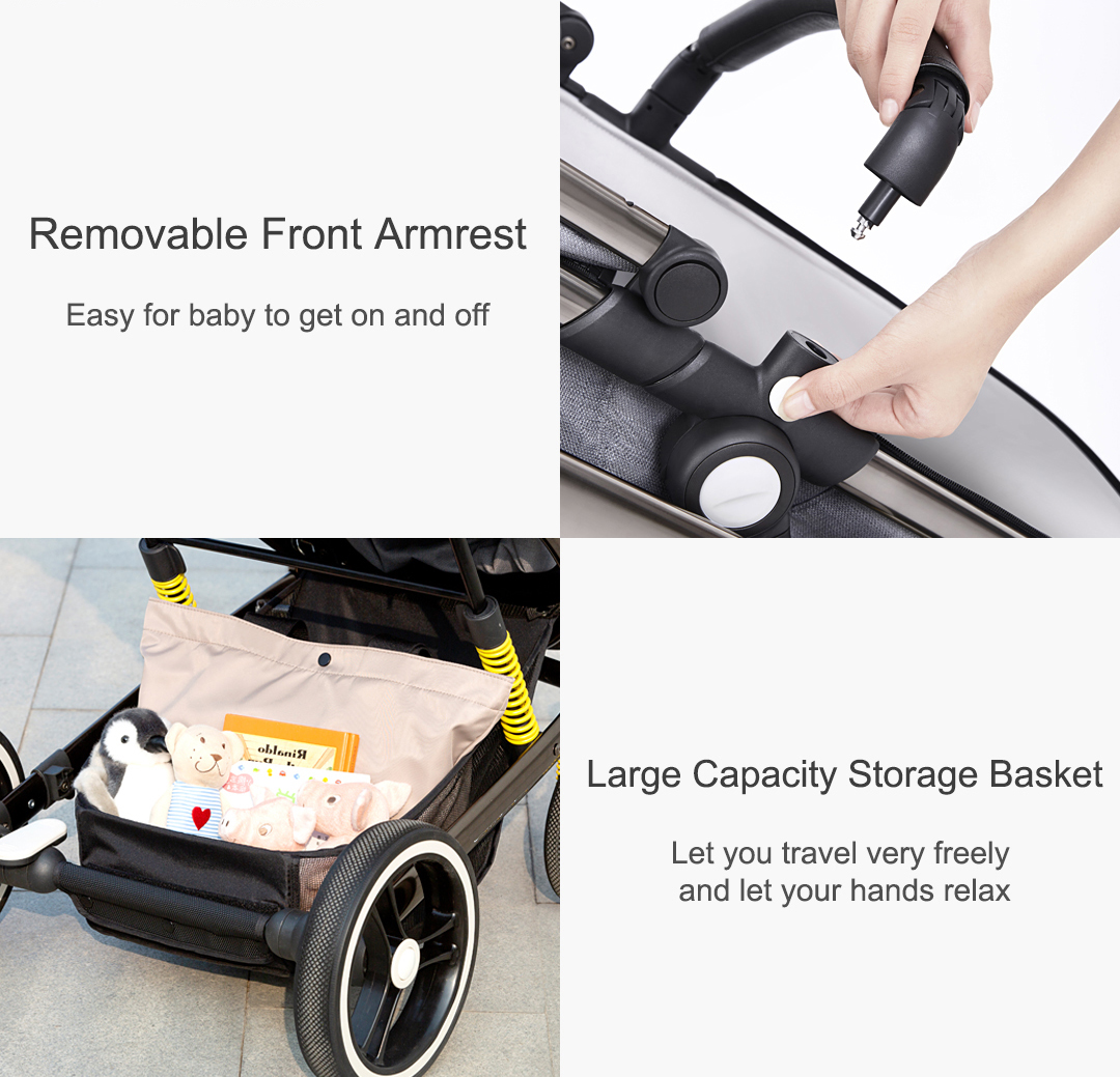 Baby Stroller  3 in 1 pram carriages Foldable poussette carrinho de coches para bebe kinderwagen Str