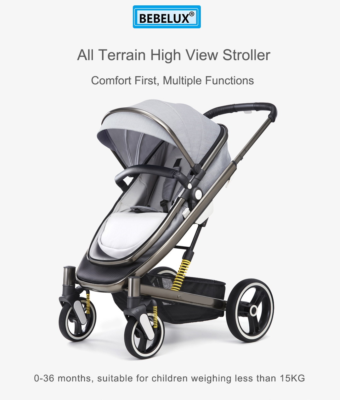 Baby Stroller  3 in 1 pram carriages Foldable poussette carrinho de coches para bebe kinderwagen Str