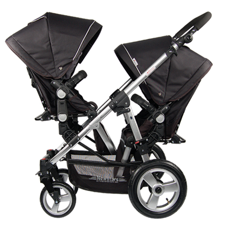 High end foldable aluminum luxury hot mom twin prams double baby and stroller twin