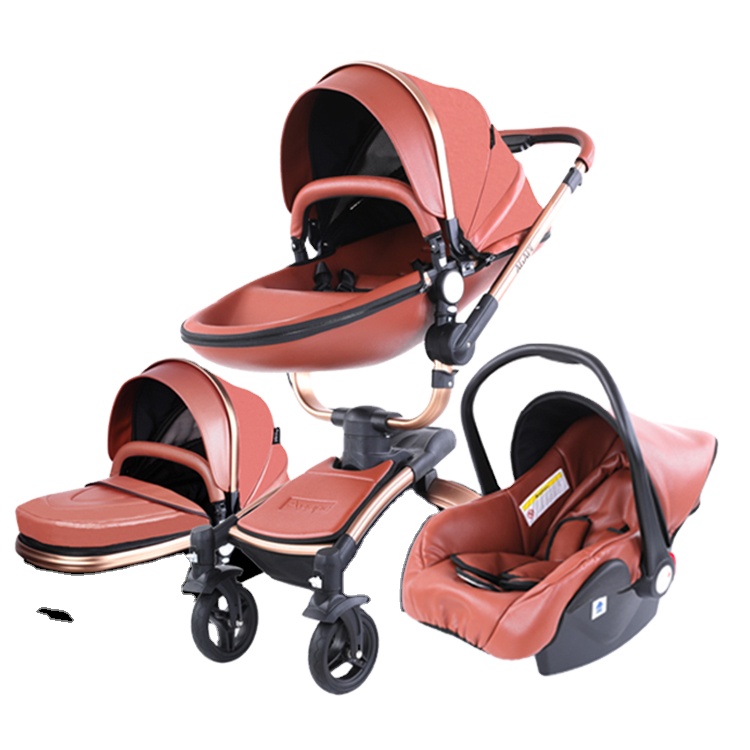 2019 high quality foldable baby carriage / high landscape mother baby stroller 3 in 1 China