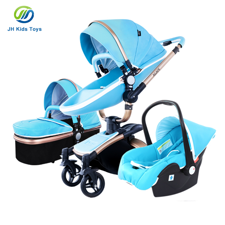 2019 high quality foldable baby carriage / high landscape mother baby stroller 3 in 1 China