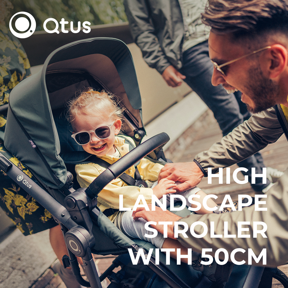 QTUS Spider, bebes llorenes baby, bike trailers, High landscape, All-terrain, EN1888, One-Handed Ste