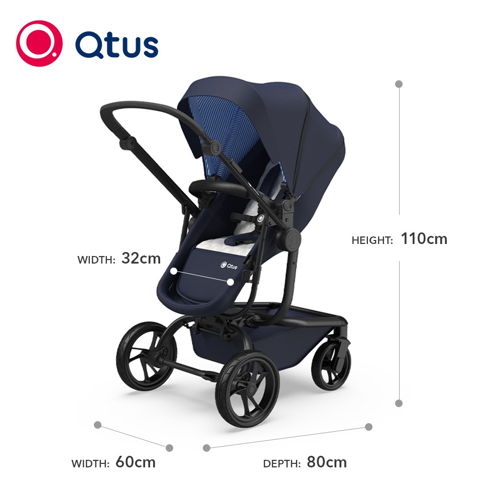 QTUS Spider, bebes llorenes baby, bike trailers, High landscape, All-terrain, EN1888, One-Handed Ste