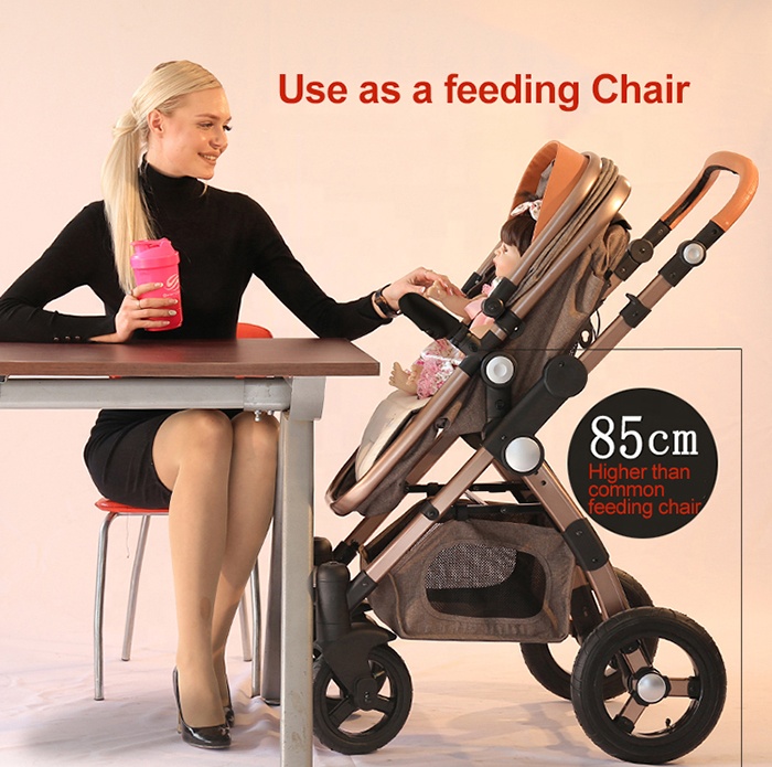 Two way push baby pram stroller rotation 360 degree baby carries carriage