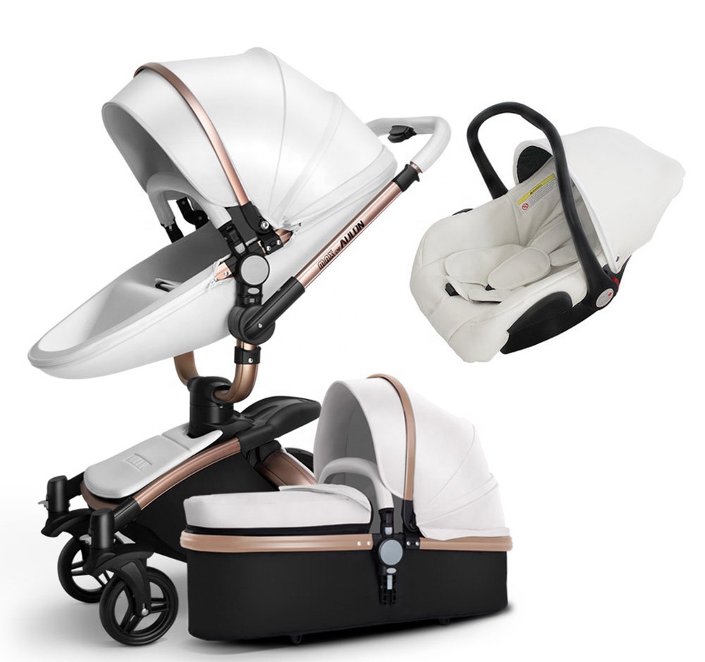 Hot Sell Aulon 3 in 1 Baby Stroller Poland cheap 4 wheels baby buggy online