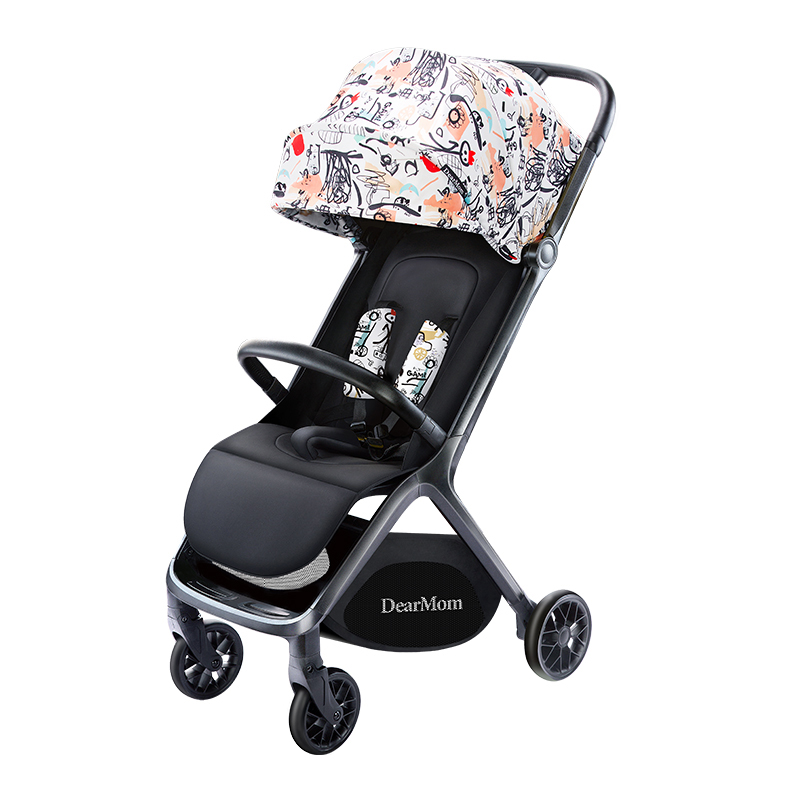 Convenient & One-Hand Fold/Unfold railway aluminum horse drawn baby walker buggy for babies