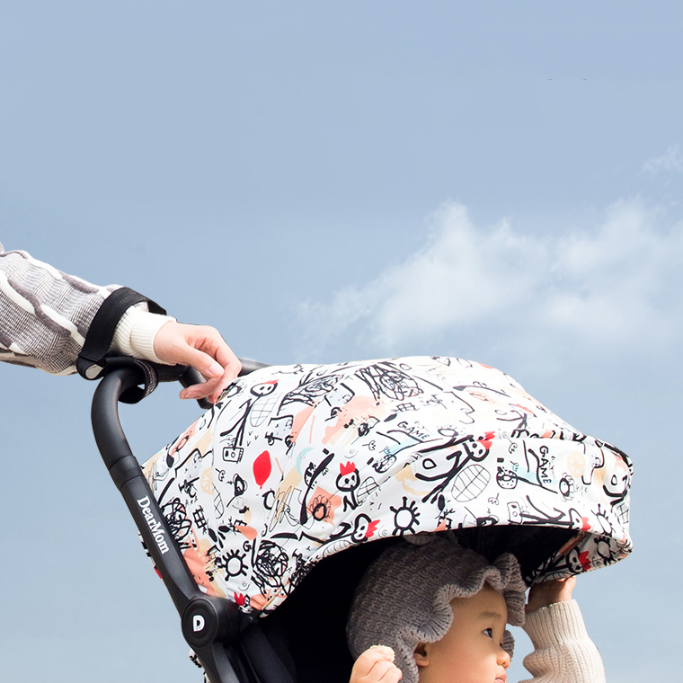 Convenient & One-Hand Fold/Unfold railway aluminum horse drawn baby walker buggy for babies