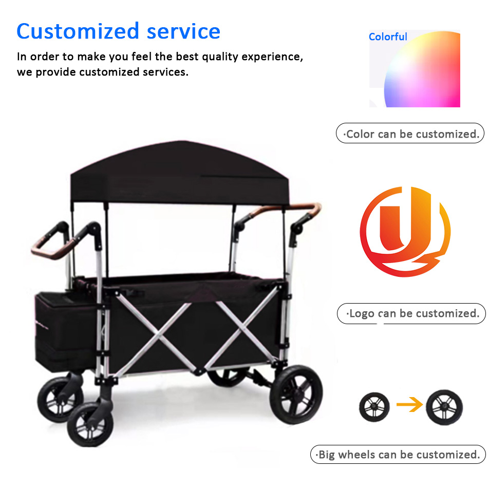 JXB Mother Baby Stroller Bicycle Wagon Kids Trailer Two Kids Wagon Stroller