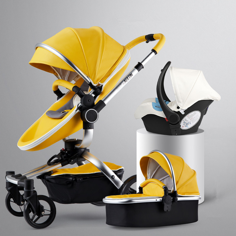 High Quality Aulon Luxury Baby Stroller 3 in 1 High land-scape Fashion Good Carriage European design