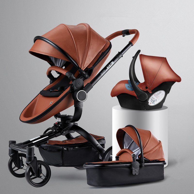 High Quality Aulon Luxury Baby Stroller 3 in 1 High land-scape Fashion Good Carriage European design