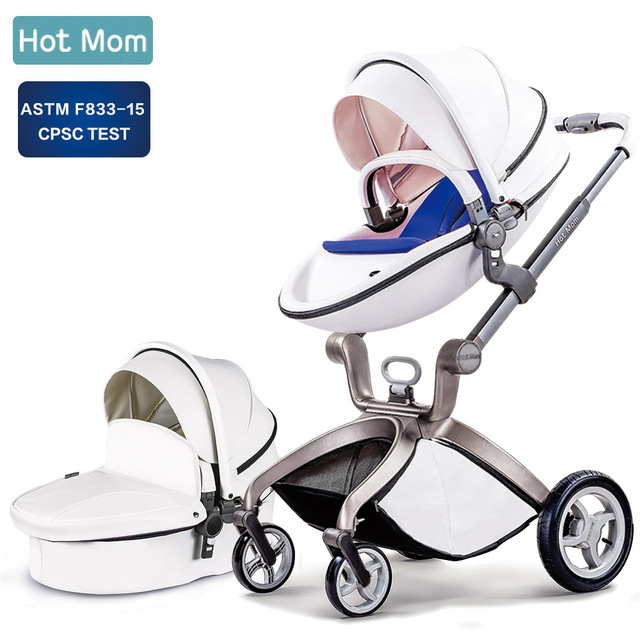 2022 Original Hot Mom 3 in 1 Baby stroller Newborn High Landscape Fashion Carriage Folding Shock Bab