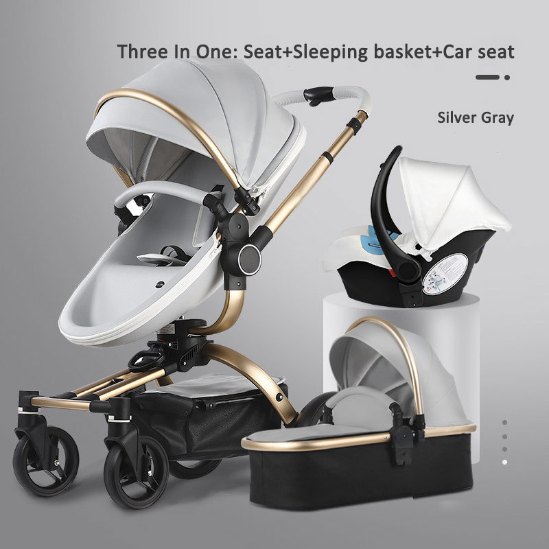 JXB Christmas Baby Stroller 2021 Newest Popular 360 Degree 3-1 Baby Pram