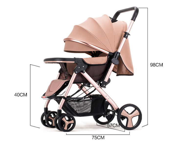 Luxurious pushchair baby stroller factory with hig