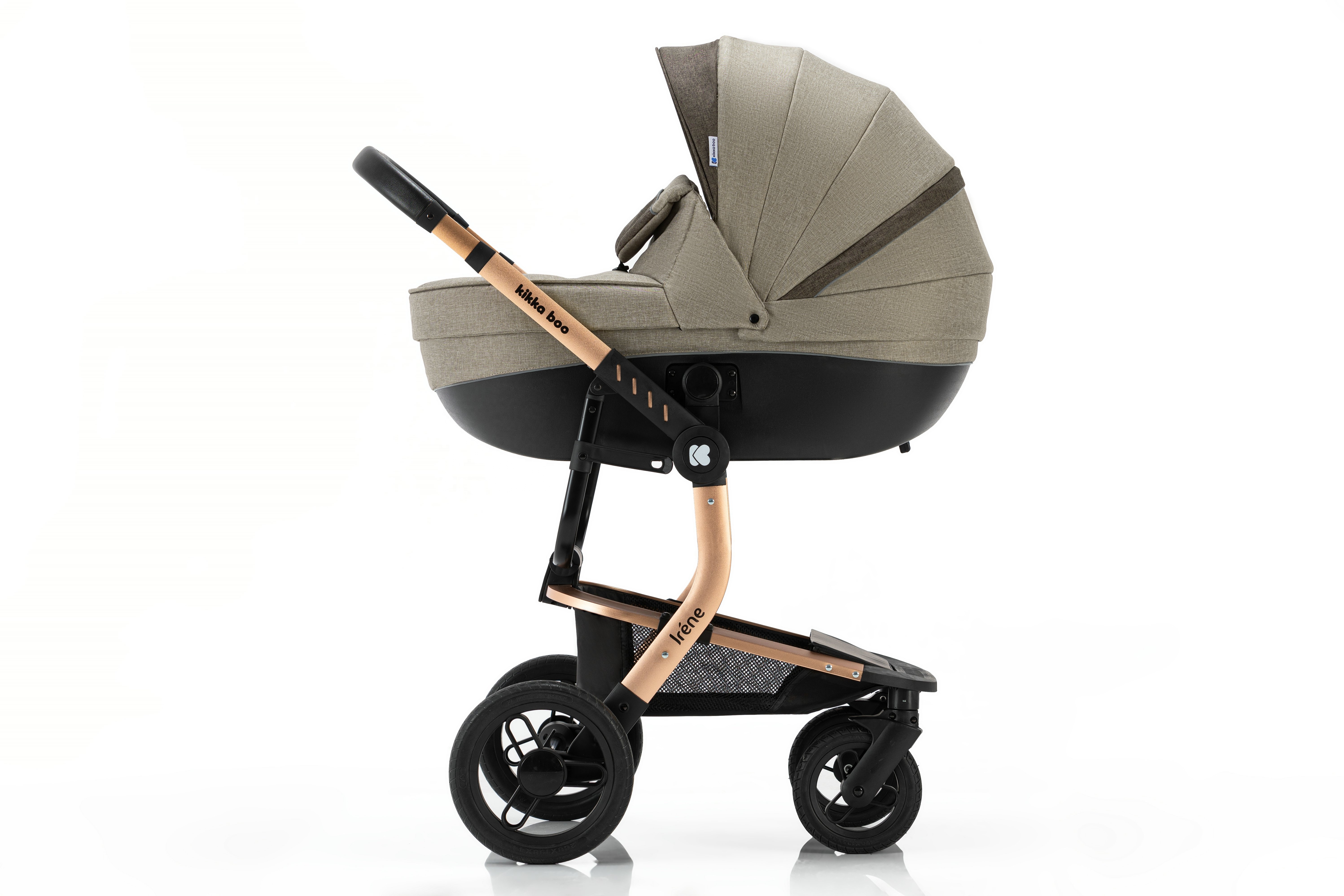 Shiguang Lover Odm Kinderwagen Hand-stitched PU Leather Push Handle Cover With Thick Cotton Pad Pram