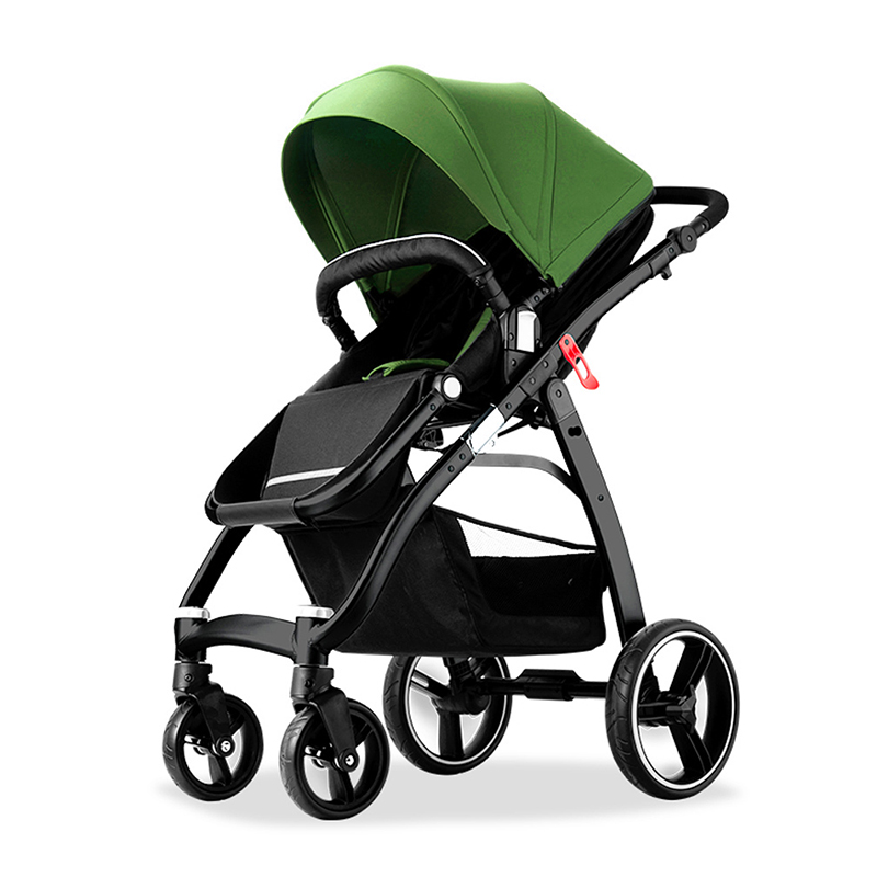 Factory Wholesale Leather Kids Pram Strollers Walkers Carriage Baby Light And Safe Foldable Baby Str