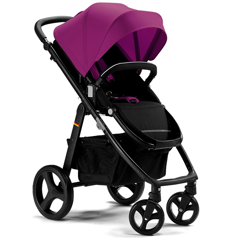 Factory Wholesale Leather Kids Pram Strollers Walkers Carriage Baby Light And Safe Foldable Baby Str