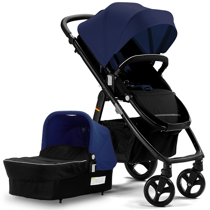 Factory Wholesale Leather Kids Pram Strollers Walkers Carriage Baby Light And Safe Foldable Baby Str