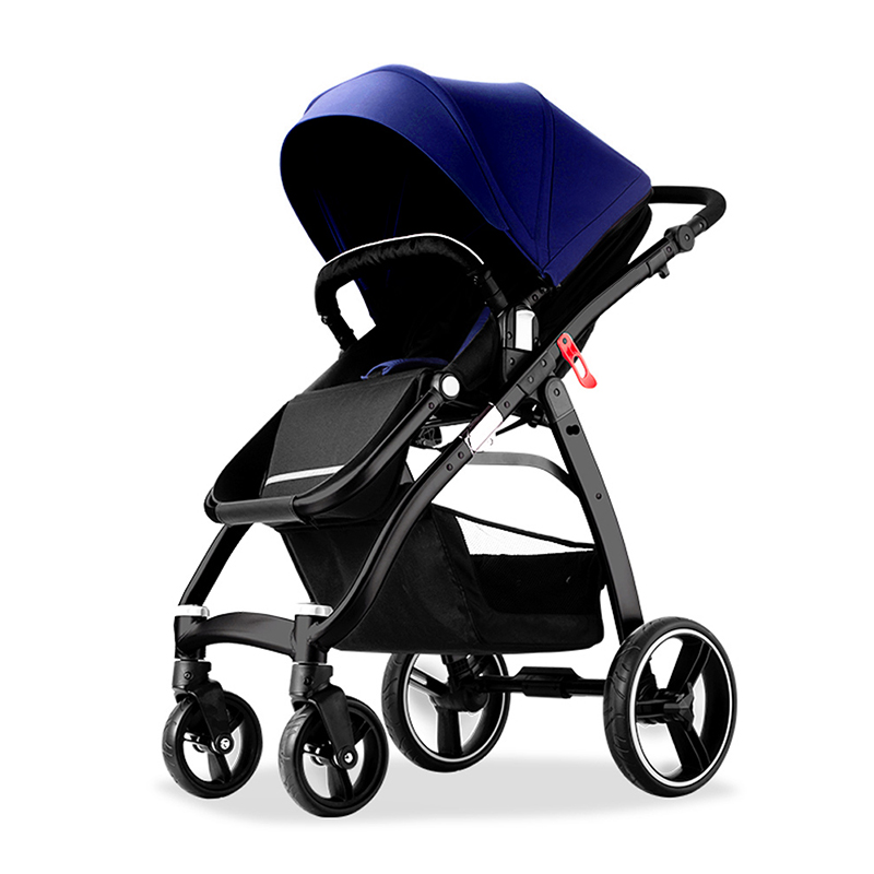 Factory Wholesale Leather Kids Pram Strollers Walkers Carriage Baby Light And Safe Foldable Baby Str