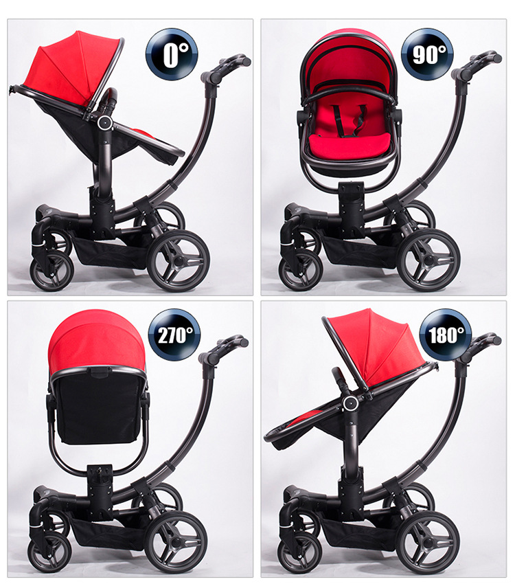 2021 Aluminum Luxury Travel System en1888 High Quality 360 degree Swivel Baby Stroller 2 In 1 Pram T