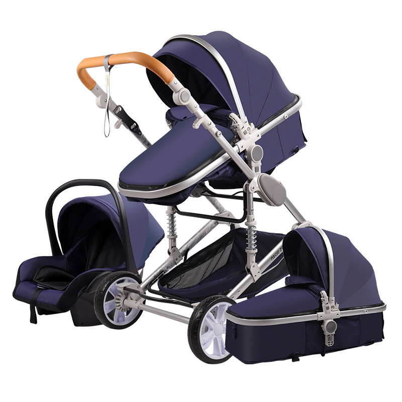 Multifunctional luxury 360 rotatable portable foldable safe kids stroller newborn baby carriage push