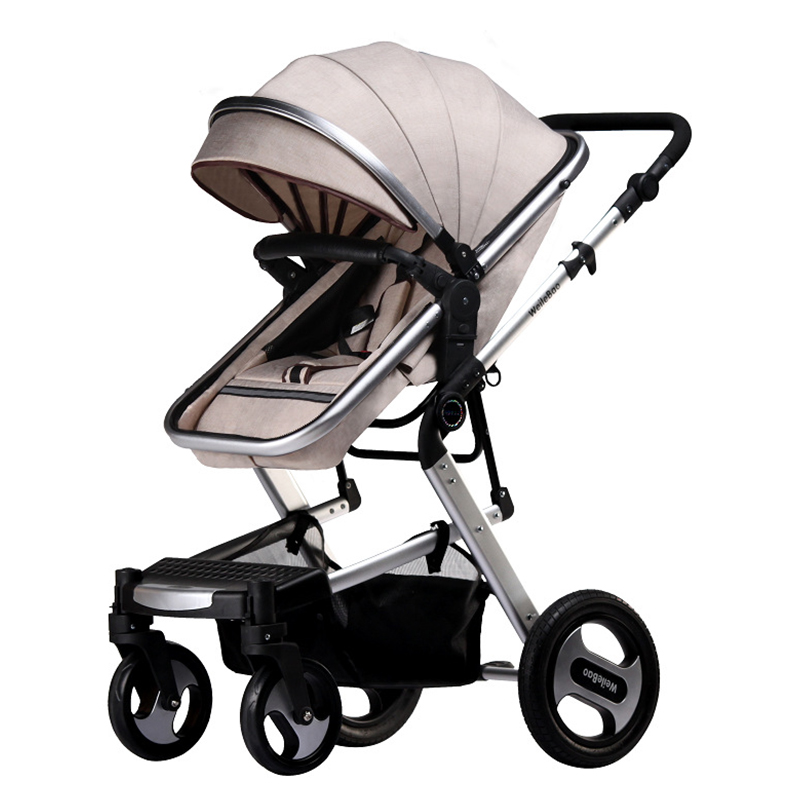 Foldable and adjustable Angle baby stroller