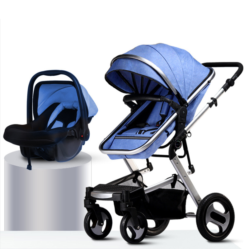 Foldable and adjustable Angle baby stroller