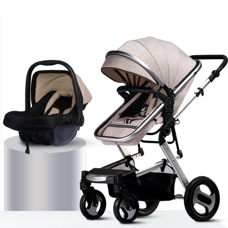 Foldable and adjustable Angle baby stroller
