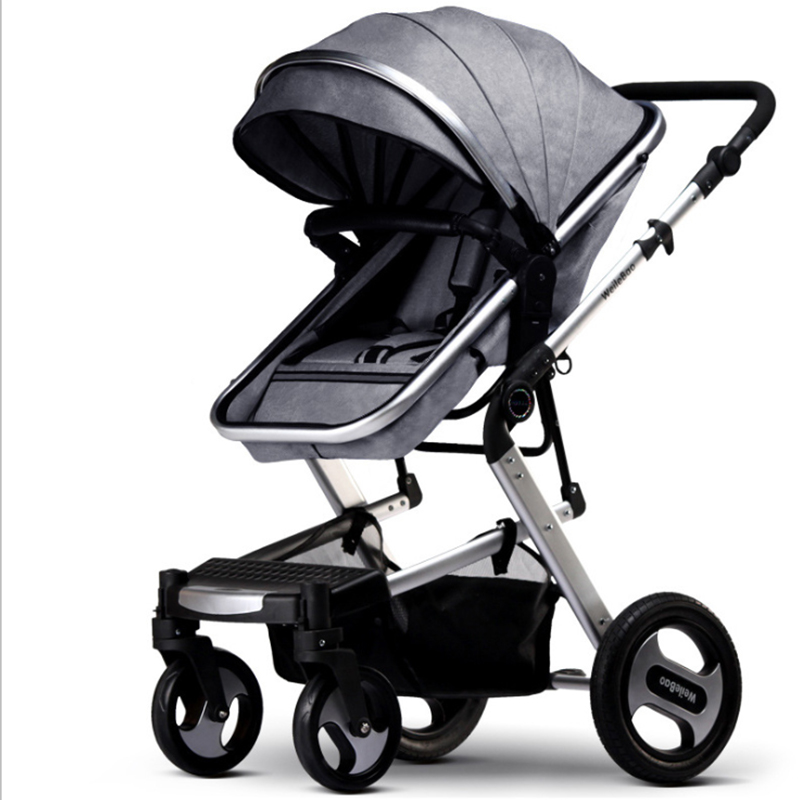 Foldable and adjustable Angle baby stroller
