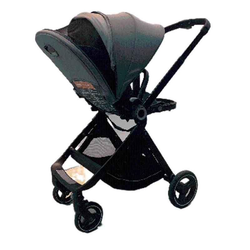 Fashionable stroller for child leather travel stroller baby walker adjustable seat foldable pram