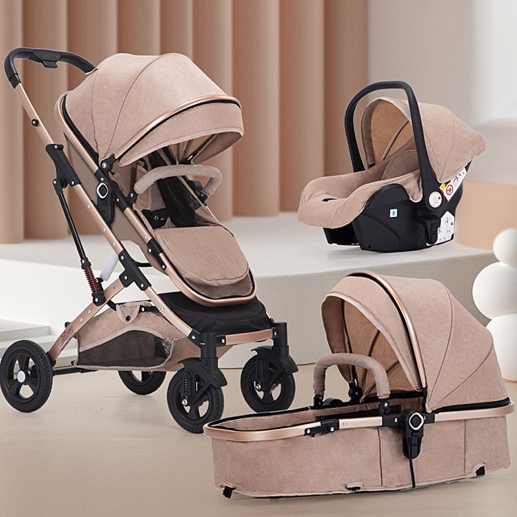 High Quality Baby Stroller 2 In 1 Baby Pram Travel System Baby Carrier Adjustable