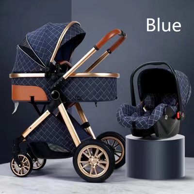 Baby Stroller for Newborn and Toddler Convertible Bassinet Stroller Compact Single Baby Carriage Tod