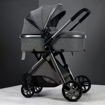 Baby Stroller for Newborn and Toddler Convertible Bassinet Stroller Compact Single Baby Carriage Tod