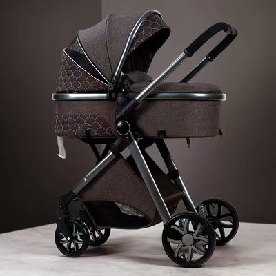 Baby Stroller for Newborn and Toddler Convertible Bassinet Stroller Compact Single Baby Carriage Tod