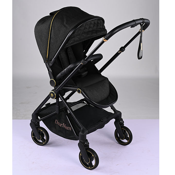 60 cm high landscape Baby Cart Sitting Lying Folding baby stroller 3 in 1 for new born