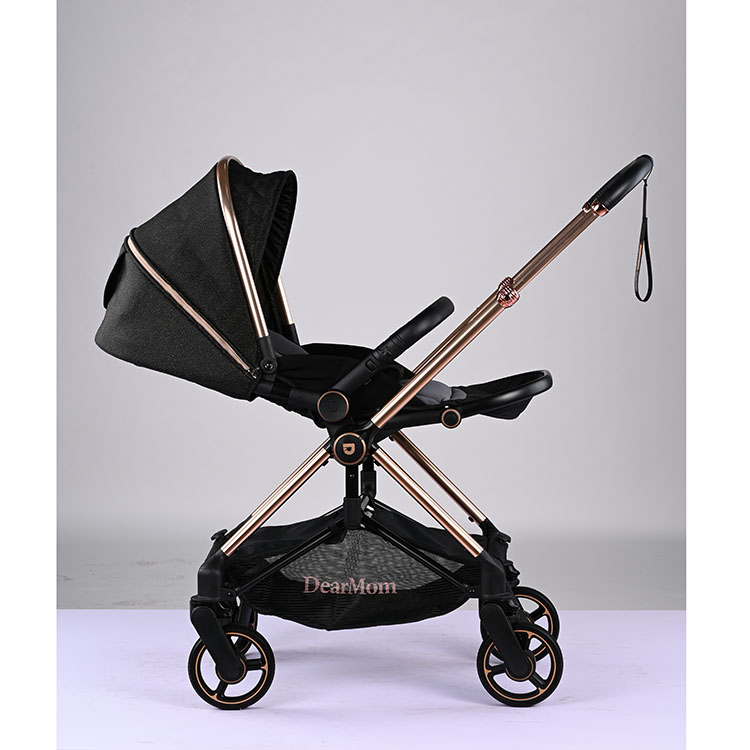 60 cm high landscape Baby Cart Sitting Lying Folding baby stroller 3 in 1 for new born