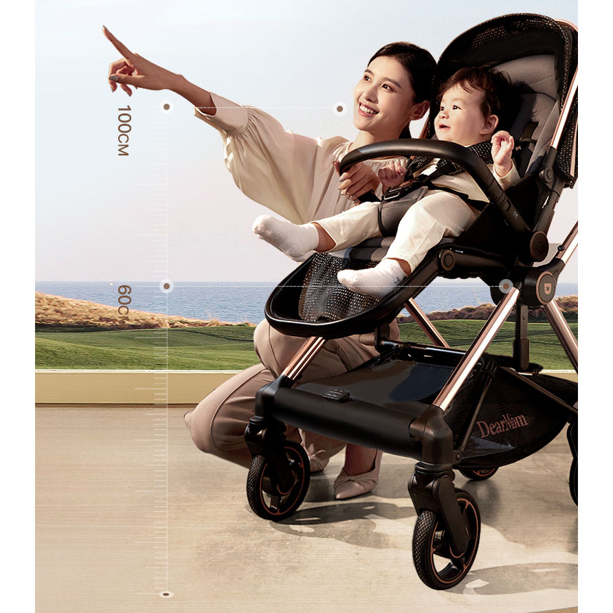 en1888 High Quality one second two-way four-wheel universal 2 in 1 baby stroller baby pram for baby