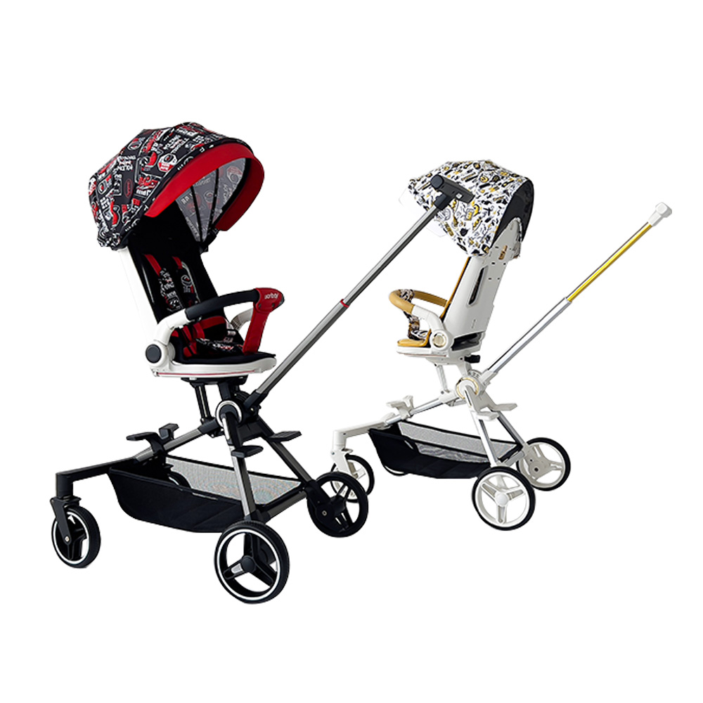 BEBELUX Luxury One-click Folding Kids Baby Pram Stroller 3 in 1 Carriage Kinderwagen Poussette Strol